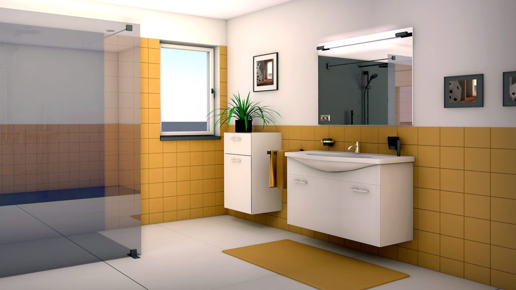 Der Ausgangspunkt für eine optimale Aufteilung und Gestaltung des Badezimmers ist der Grundriss.